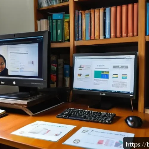 러시아어와 러시아 IT 용어 - A detailed educational workspace showing a young Bengali professional learning Russian IT terminolog...